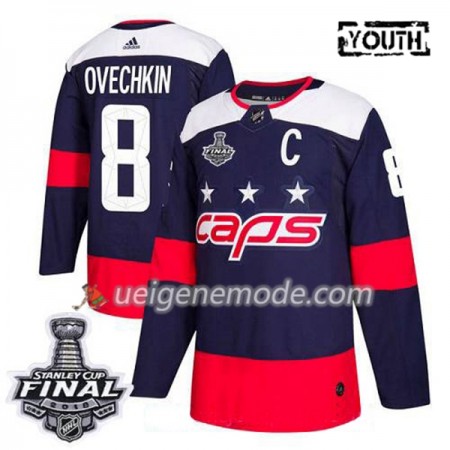 Kinder Eishockey Washington Capitals Trikot Alex Ovechkin 8 2018 Stanley Cup Final Patch Adidas Stadium Series Authentic